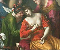 La Mort de Cloptre, Alessandro TURCHI(dtail)  Muse du Louvre/A. Dequier - M. Bard